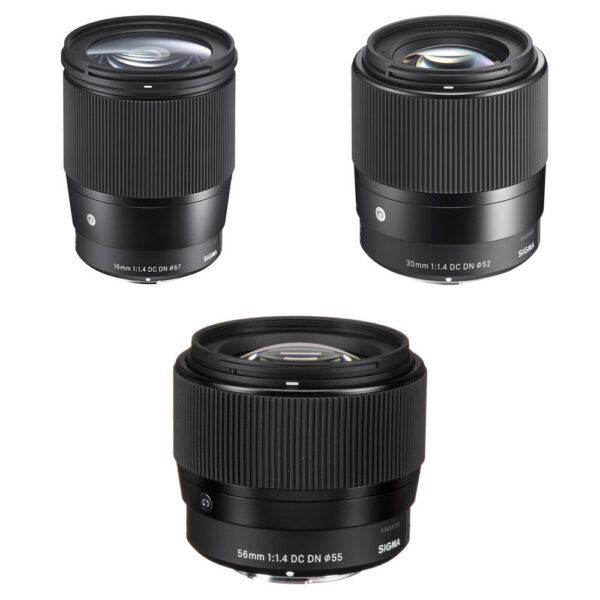 Sigma 16mm, 30mm, and 56mm f/1.4 DC DN Contemporary Lenses Kit (Micro Four Thirds) view 4