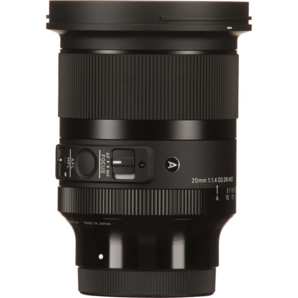 Sigma 20mm f/1.4 DG DN Art Lens for Sony E view 3