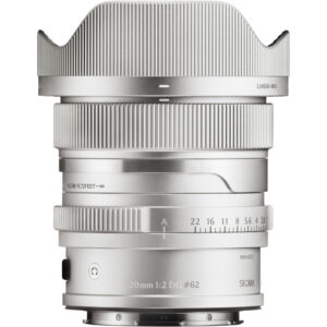 Sigma 20mm f/2 DG Contemporary Lens (L-Mount, Silver)