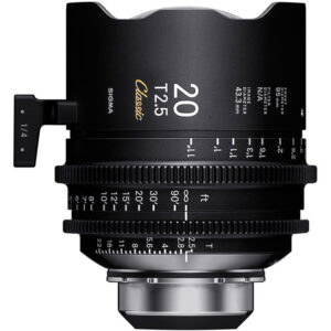Sigma 20mm T2.5 FF Classic Cine Prime Lens with /i Technology (PL Mount, Feet)
