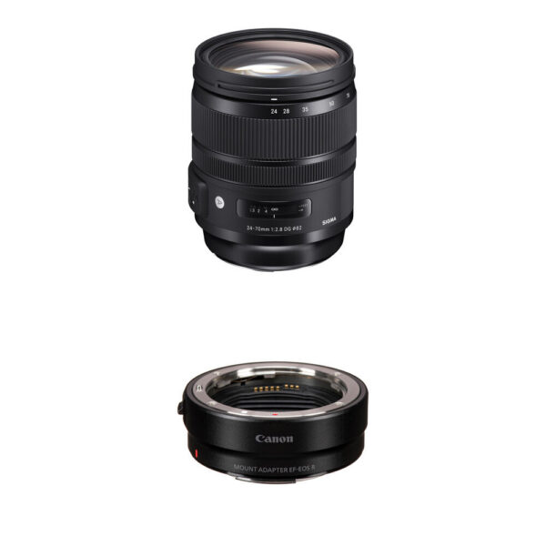 Sigma 24-70mm f/2.8 DG OS HSM Art Lens to Canon RF-Mount Adapter Kit view 3