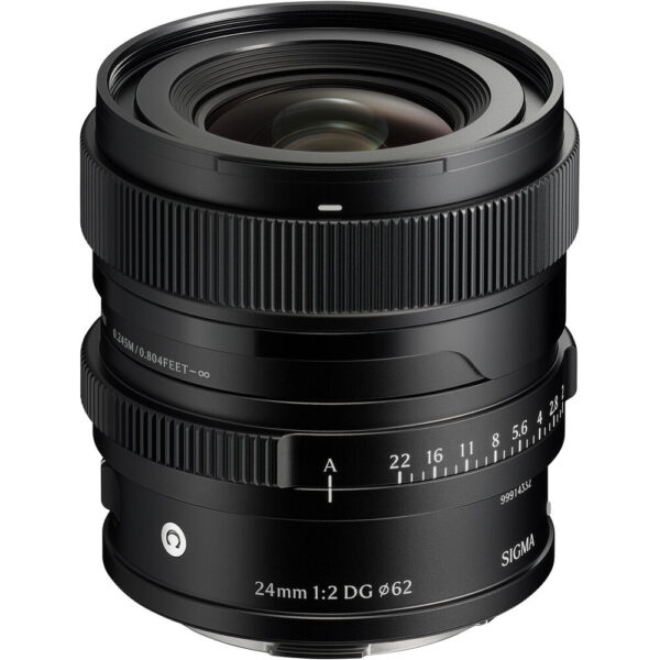 Sigma 24mm f/2 DG Contemporary Lens (L-Mount, Black)