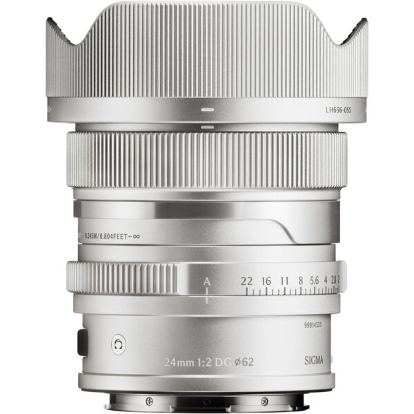 Sigma 24mm f/2 DG Contemporary Lens (L-Mount, Silver)