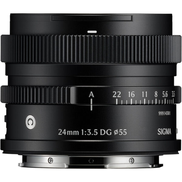Sigma 24mm f/3.5 DG Contemporary Lens (L-Mount, Black) view 3