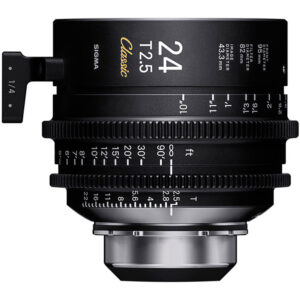 Sigma 24mm T2.5 FF Classic Cine Prime Lens with /i Technology (PL Mount, Feet)