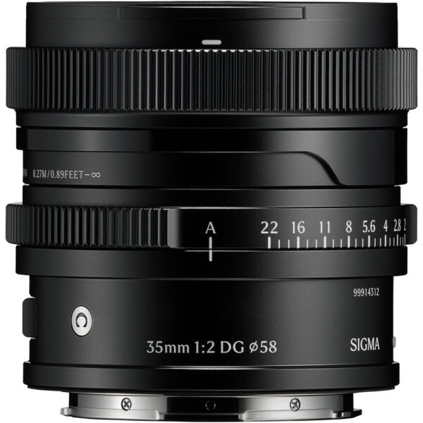 Sigma 35mm f/2 DG Contemporary Lens (L-Mount, Black) view 3
