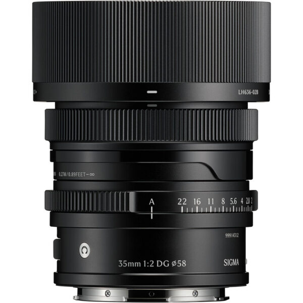Sigma 35mm f/2 DG Contemporary Lens (L-Mount, Black)