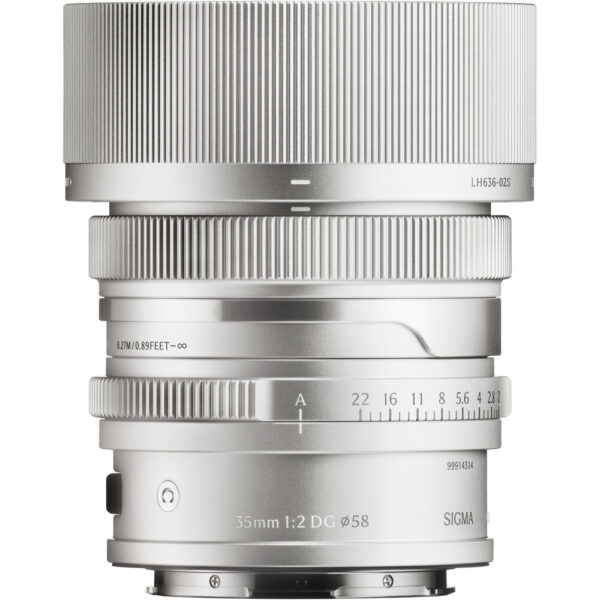 Sigma 35mm f/2 DG Contemporary Lens (L-Mount, Silver)