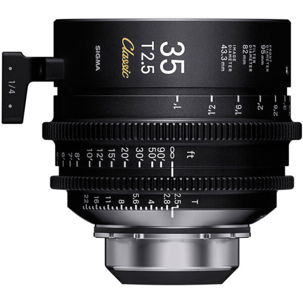 Sigma 35mm T2.5 FF Classic Cine Prime with /i Technology (PL Mount, Feet)