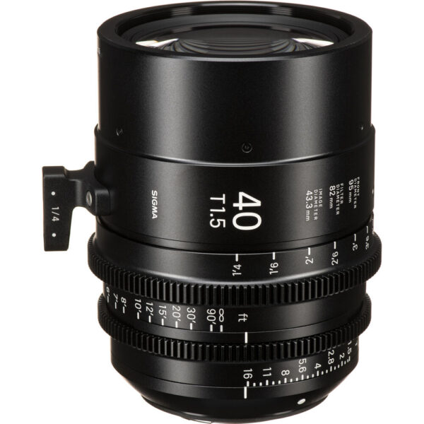 Sigma 40mm T1.5 FF Canon EF Mount High-Speed Prime Lens (Feet) view 3