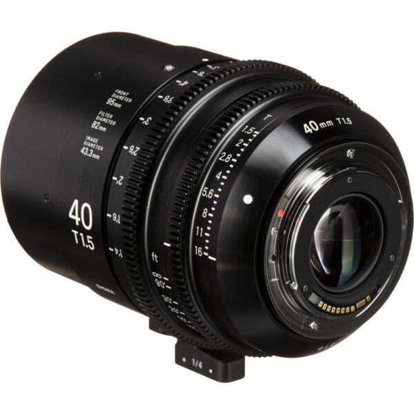 Sigma 40mm T1.5 FF Canon EF Mount High-Speed Prime Lens (Feet) view 6