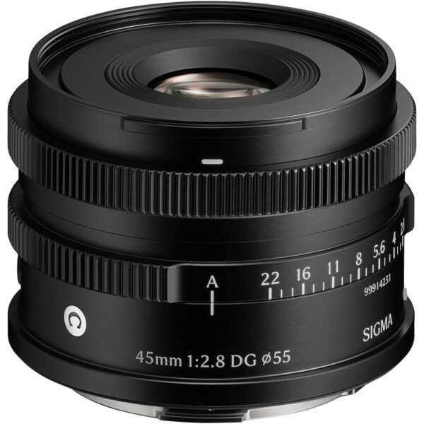 Sigma 45mm f/2.8 DG Contemporary Lens (L-Mount, Black) view 2