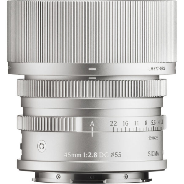 Sigma 45mm f/2.8 DG Contemporary Lens (L-Mount, Silver)