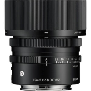 Sigma 45mm f/2.8 DG Contemporary Lens (Sony E, Black)