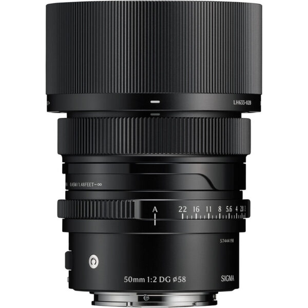 Sigma 50mm f/2 DG Contemporary Lens (Sony E, Black)