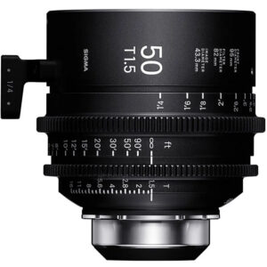 Sigma 50mm T1.5 Fully Luminous FF High-Speed Cine Prime with /i Technology (PL Mount, Feet)