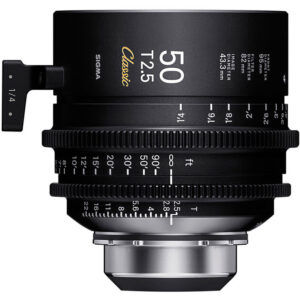 Sigma 50mm T2.5 FF Classic Cine Prime with /i Technology (PL Mount, Feet)