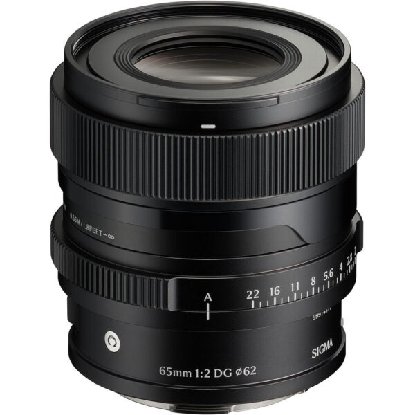 Sigma 65mm f/2 DG Contemporary Lens (L-Mount, Black) view 2