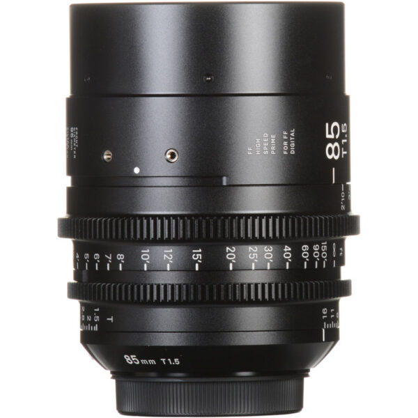 Sigma 85mm T1.5 FF High-Speed Prime (Sony E-Mount, Meters) view 3