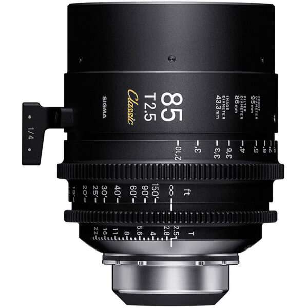 Sigma 85mm T2.5 FF Classic Cine Prime with /i Technology (PL Mount, Feet)