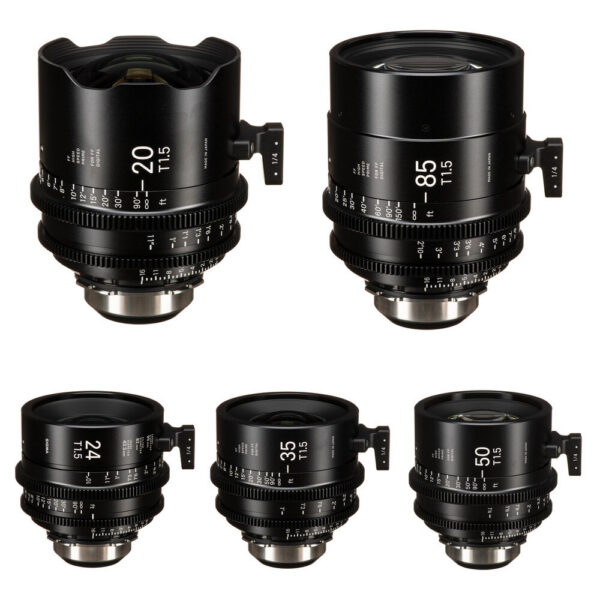 Sigma T1.5 Cine FF High-Speed Art Prime 5-Lens Set (PL, Feet) view 6