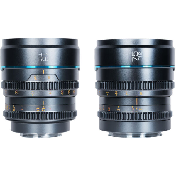 Sirui Night Walker T1.2 S35 Cine 2-Lens Set (Micro Four Thirds, Gunmetal Gray)