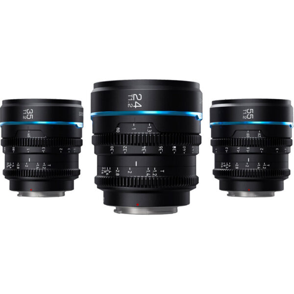 Sirui Night Walker T1.2 S35 Cine 3-Lens Set (Micro Four Thirds-Mount, Black) view 5