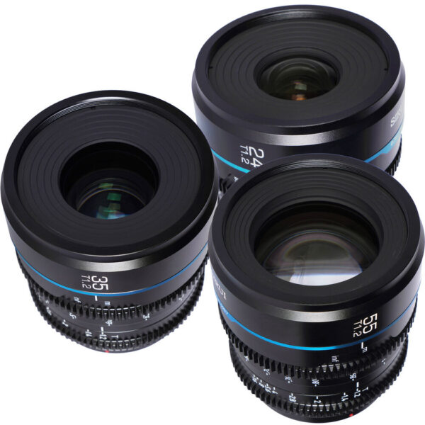 Sirui Night Walker T1.2 S35 Cine 3-Lens Set (Micro Four Thirds-Mount, Black) view 7