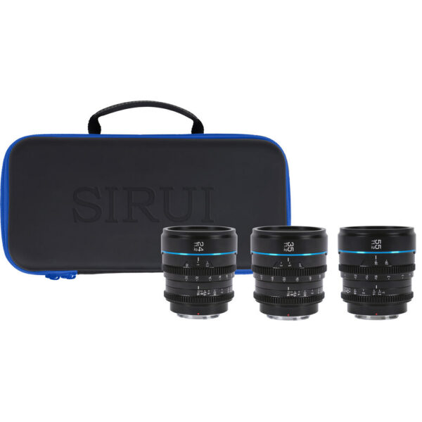Sirui Night Walker T1.2 S35 Cine 3-Lens Set (RF-Mount, Black) view 4