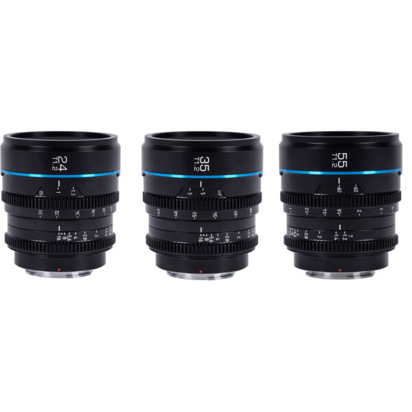 Sirui Night Walker T1.2 S35 Cine 3-Lens Set (X-Mount, Black) view 6
