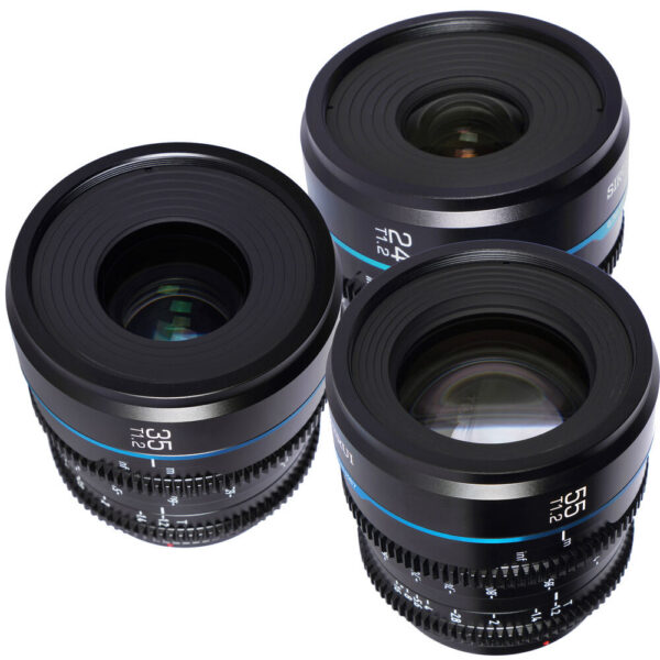 Sirui Night Walker T1.2 S35 Cine 3-Lens Set (X-Mount, Gunmetal Gray) view 7