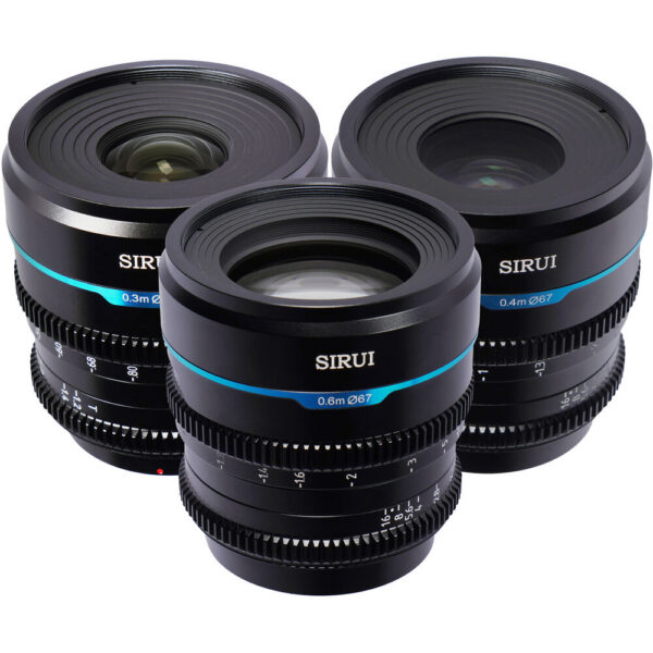 Sirui Night Walker T1.2 S35 Cine 3-Lens Set (X-Mount, Gunmetal Gray) view 8