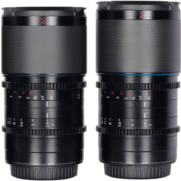 Sirui Saturn T2.9 1.6x Carbon Fiber Full-Frame Anamorphic 2-Lens Set (DJI DL, Blue Flare) view 4