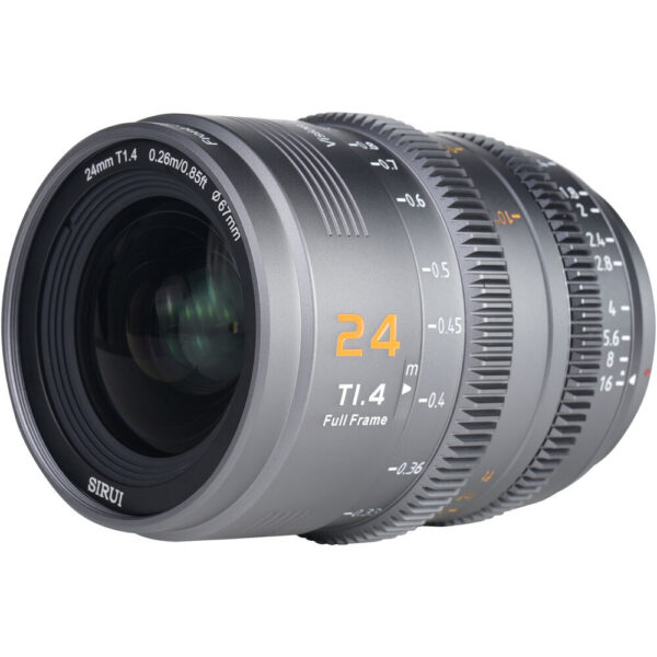 Sirui VP-1 Vision Prime 24mm T1.4 Full-Frame Cine Lens (Multi-Mount, Metal Gray) view 3