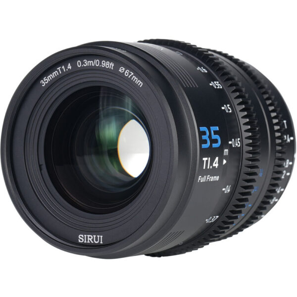 Sirui VP-1 Vision Prime 35mm T1.4 Full-Frame Cine Lens (Multi-Mount, Black) view 3