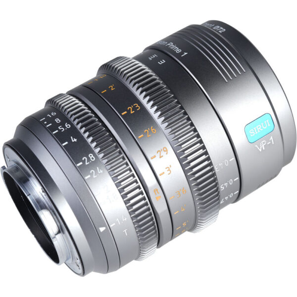 Sirui VP-1 Vision Prime 35mm T1.4 Full-Frame Cine Lens (Multi-Mount, Metal Gray) view 5