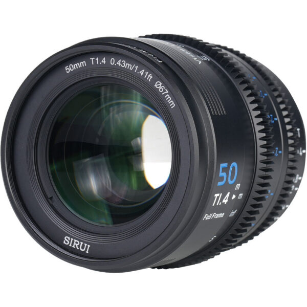 Sirui VP-1 Vision Prime 50mm T1.4 Full-Frame Cine Lens (Multi-Mount, Black) view 3