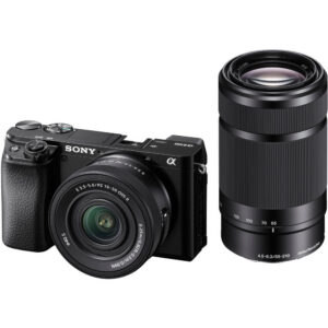 Sony a6100 Mirrorless Camera with 16-50mm and 55-210mm Lenses and Basic Bundle
