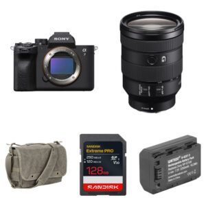Sony a7 IV Mirrorless Camera with 24-105mm f/4 Lens and Basic Bundle