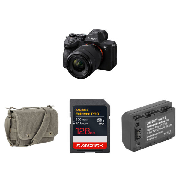 Sony a7 IV Mirrorless Camera with 28-70mm f/3.5-5.6 II Lens and Basic Bundle view 7