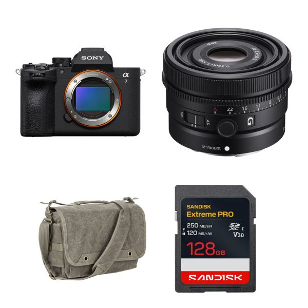 Sony a7 V Mirrorless Camera with 50mm f/2.5 Lens and Basic Bundle
