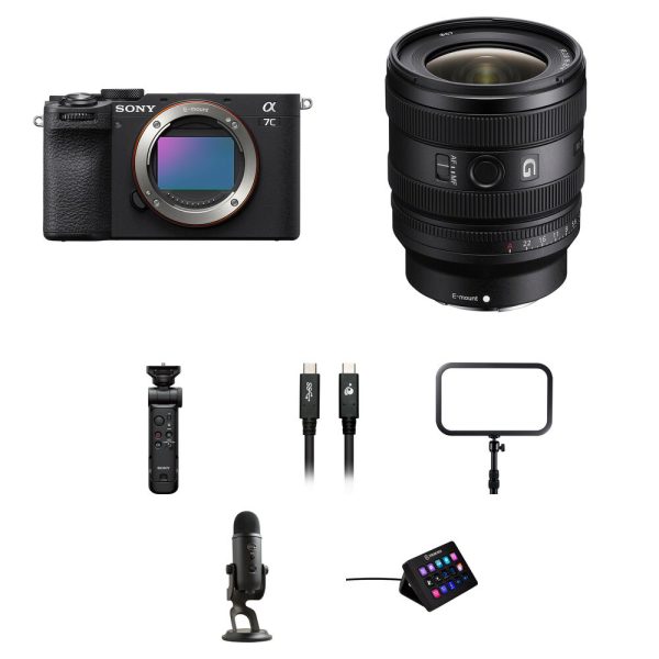 Sony a7C II Mirrorless Camera with 16-25mm f/2.8 Lens and Live Streaming Kit (Black)