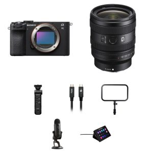 Sony a7C II Mirrorless Camera with 24-50mm f/2.8 Lens and Live Streaming Kit (Black)