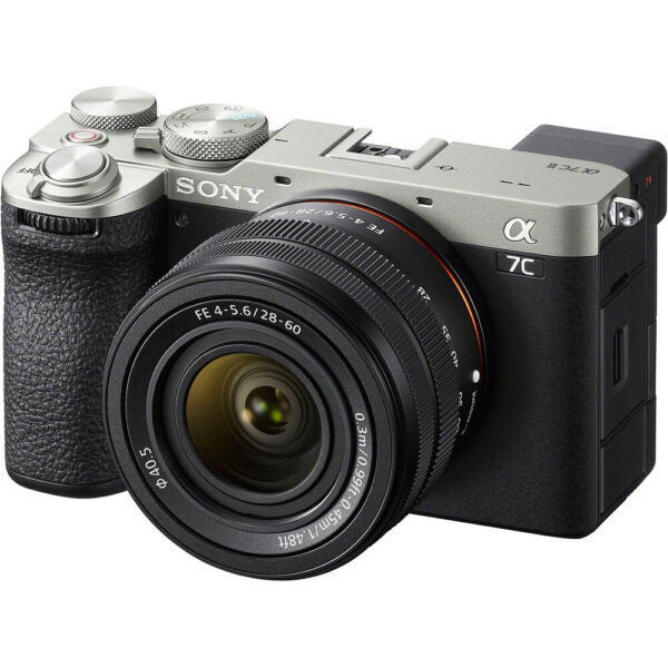 Sony a7C II Mirrorless Camera with 28-60mm Lens (Silver) view 3