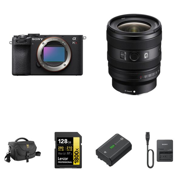 Sony a7CR Mirrorless Camera with 16-25mm f/2.8 Lens and Essentials+ Kit (Black)