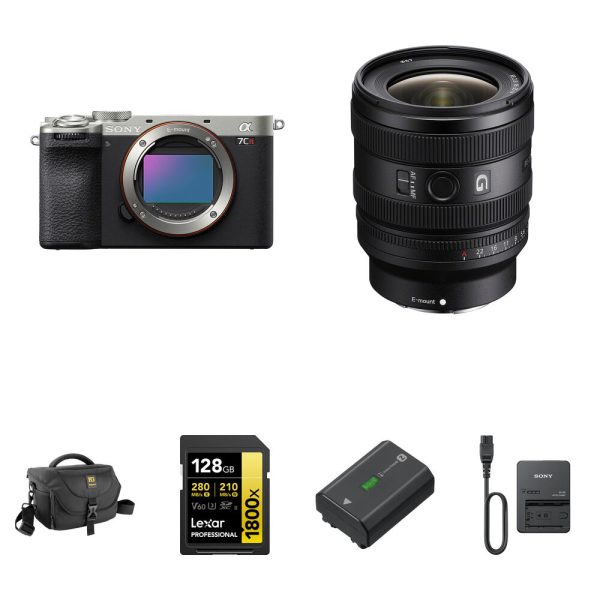 Sony a7CR Mirrorless Camera with 16-25mm f/2.8 Lens and Essentials+ Kit (Silver)