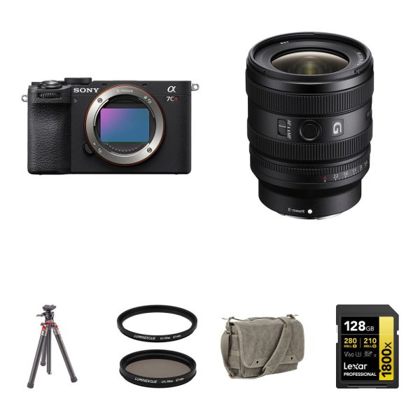 Sony a7CR Mirrorless Camera with 16-25mm f/2.8 Lens and Landscape Photography Kit (Black) view 7