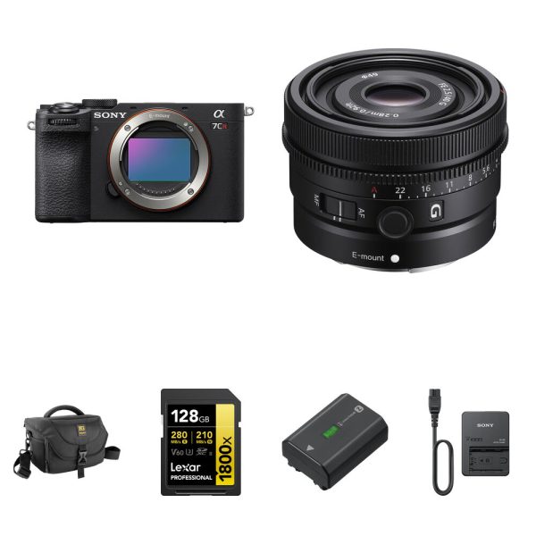 Sony a7CR Mirrorless Camera with 40mm f/2.5 Lens and Essentials+ Kit (Black)