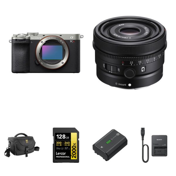 Sony a7CR Mirrorless Camera with 40mm f/2.5 Lens and Essentials+ Kit (Silver)