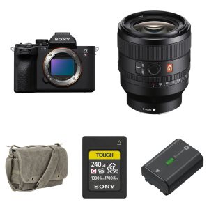 Sony a7R V Mirrorless Camera with 50mm f/1.4 Lens and Essentials+ Kit
